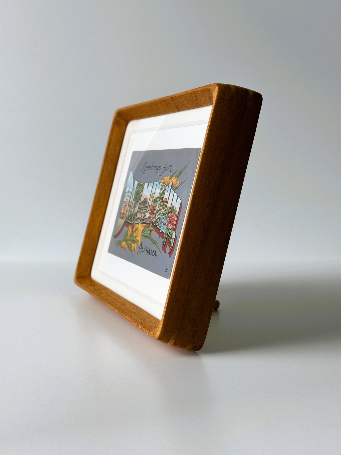 Alabama Birmingham Framed Vintage Postcard
