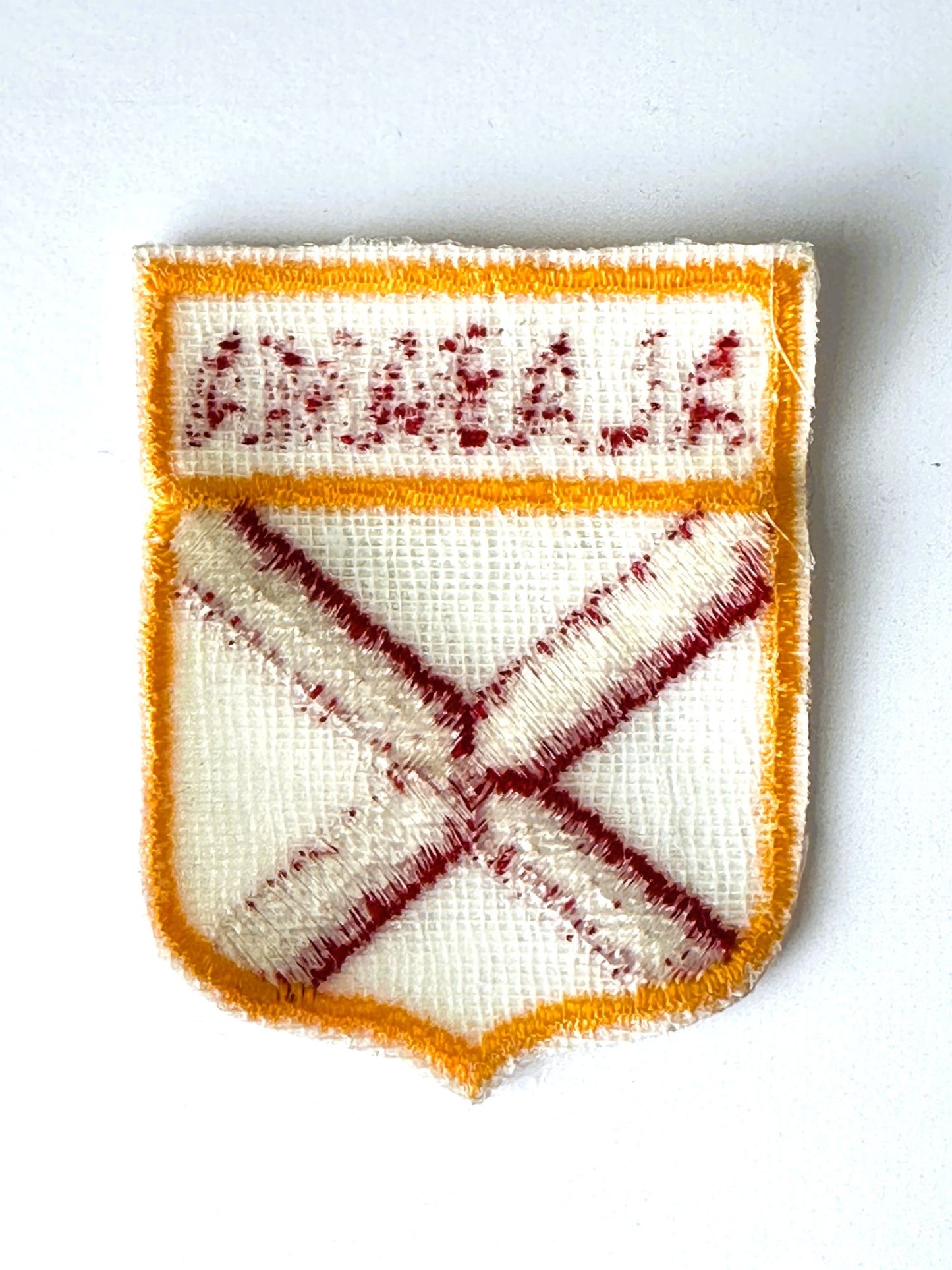 Alabama State Flag Vintage Travel Patch