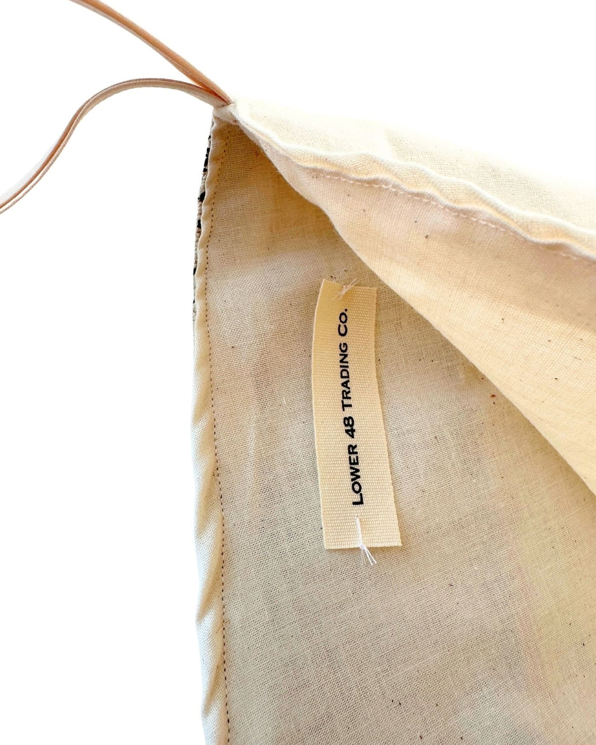 America New England Covered Bridges Vintage Hand Printed Linen Freshly Sewn Stocking