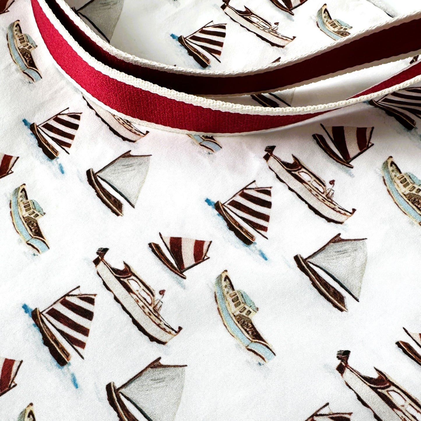 American Boats Fabric Design Tote Bag