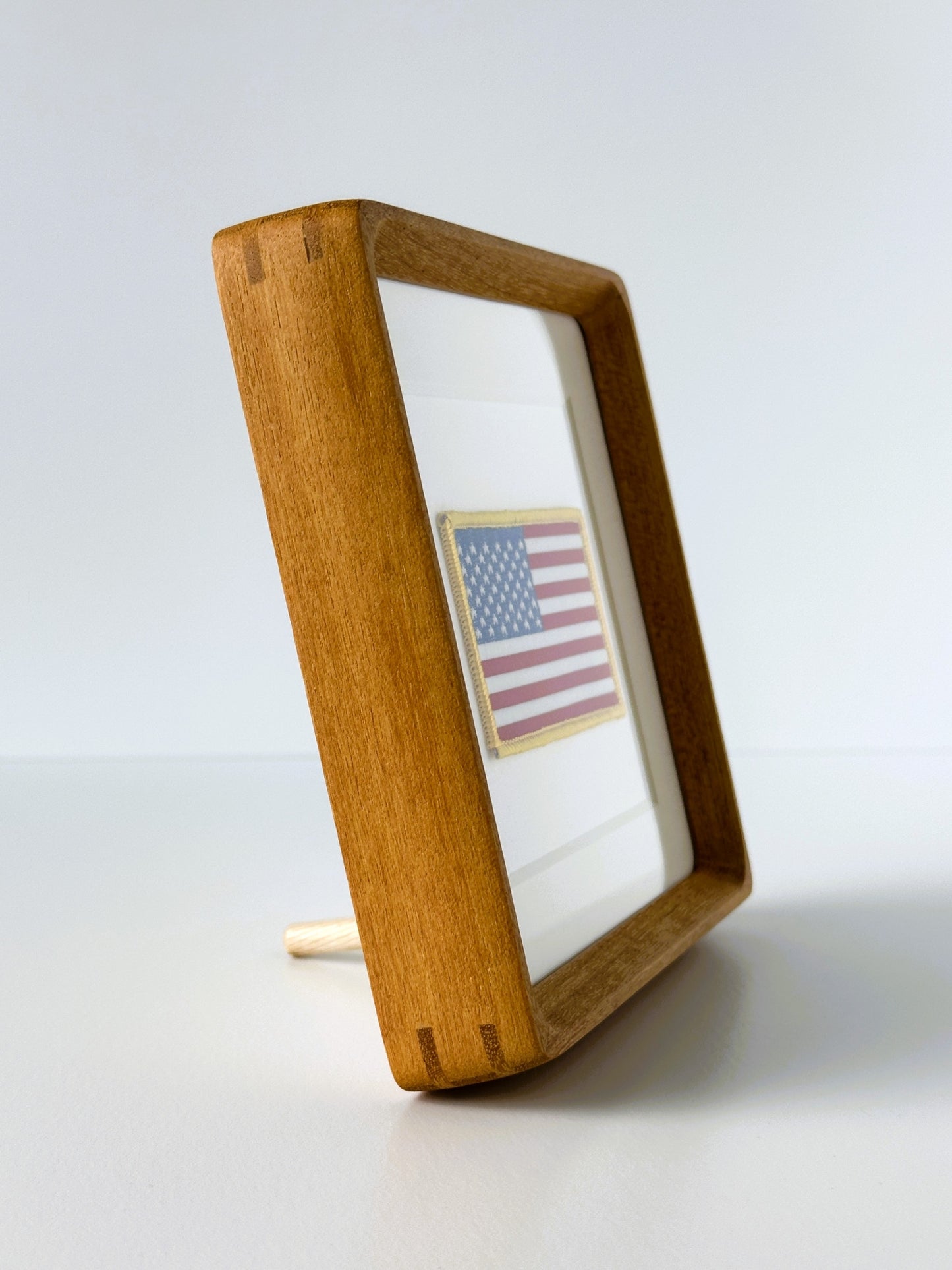 American Flag Framed Vintage Travel Patch