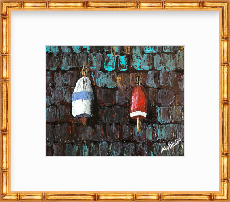 American Buoys Painting by Nikki Degn Art Print