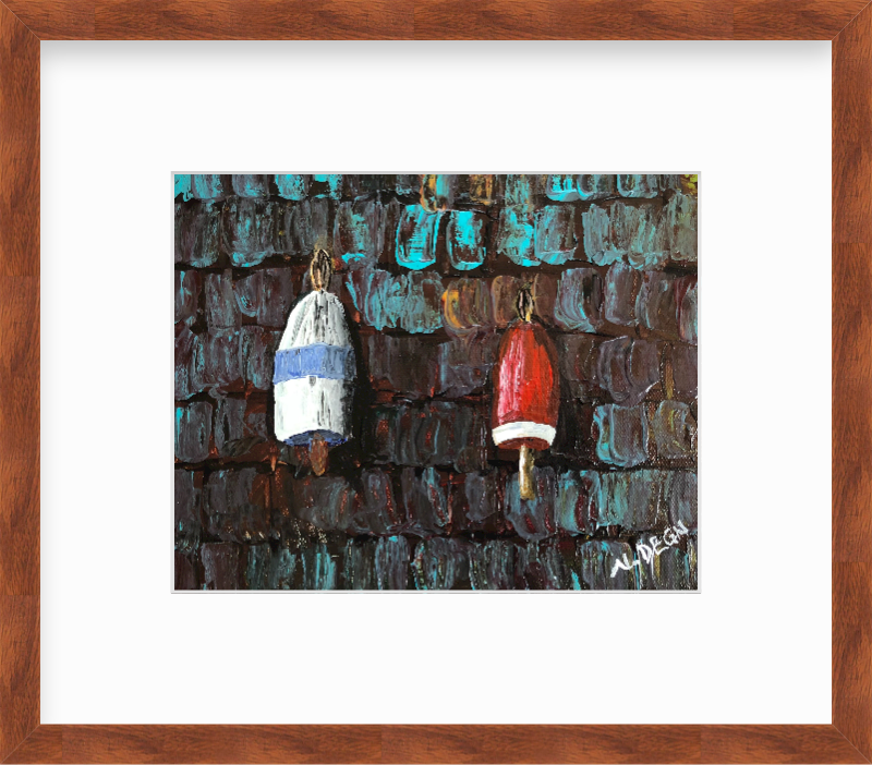 American Buoys Painting by Nikki Degn Art Print