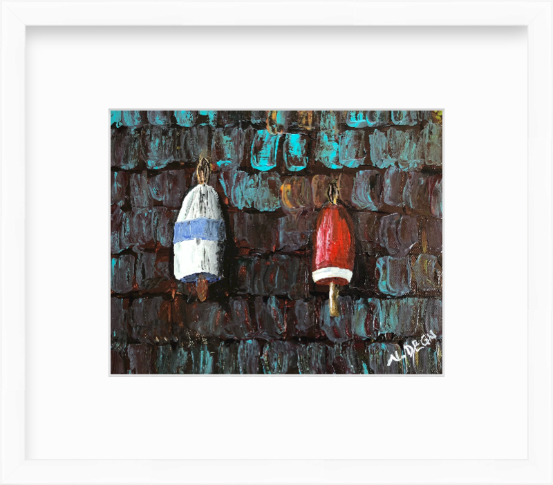 American Buoys Painting by Nikki Degn Art Print