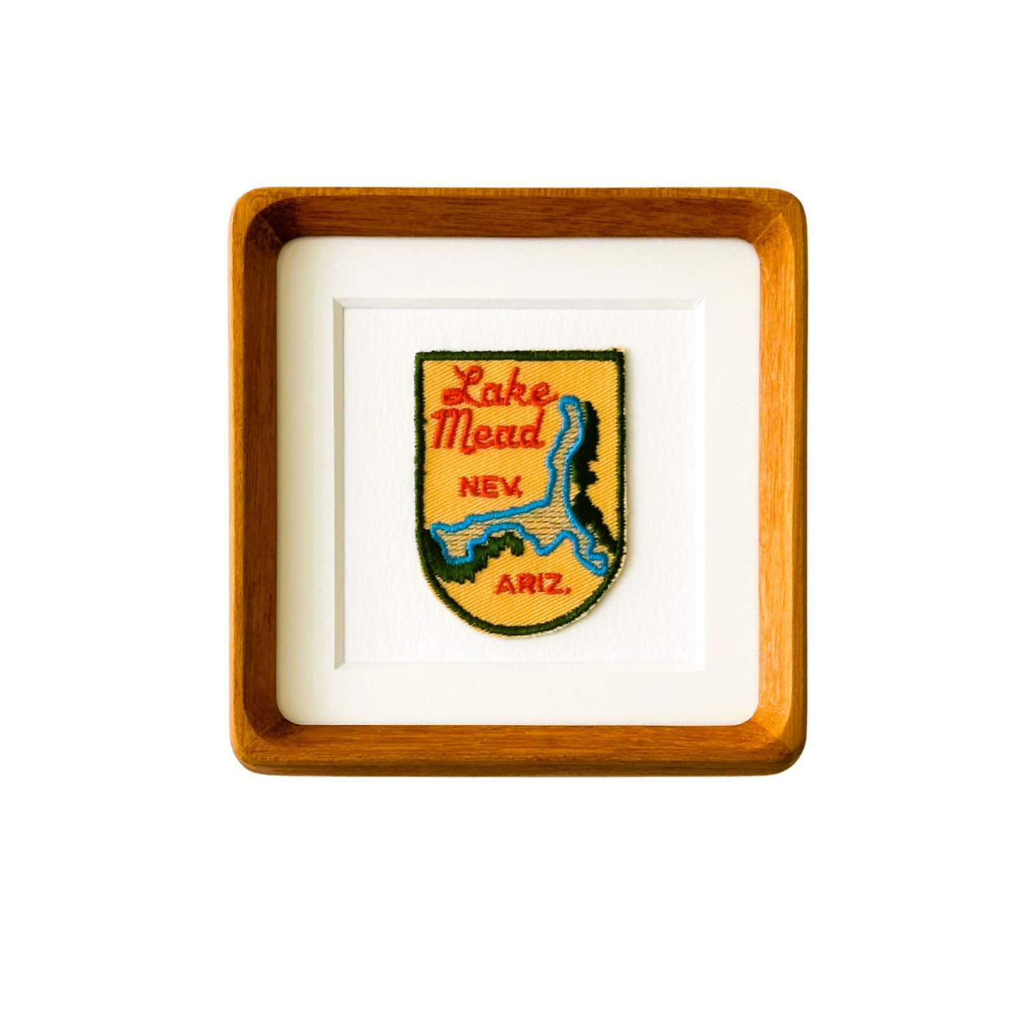 Arizona Nevada Lake Mead Vintage Framed Travel Patch