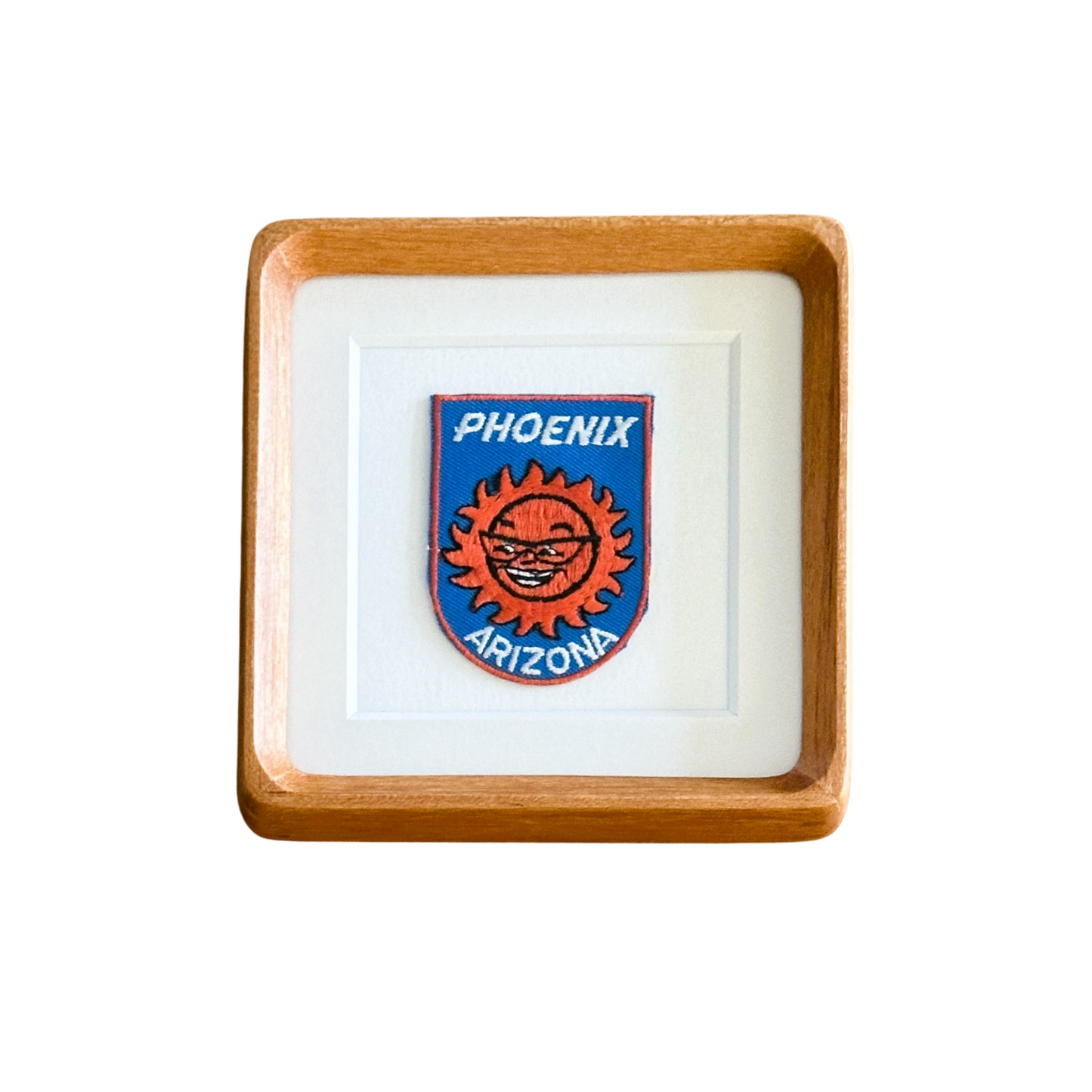 Arizona Phoenix Sun Vintage Patch Wood Framed