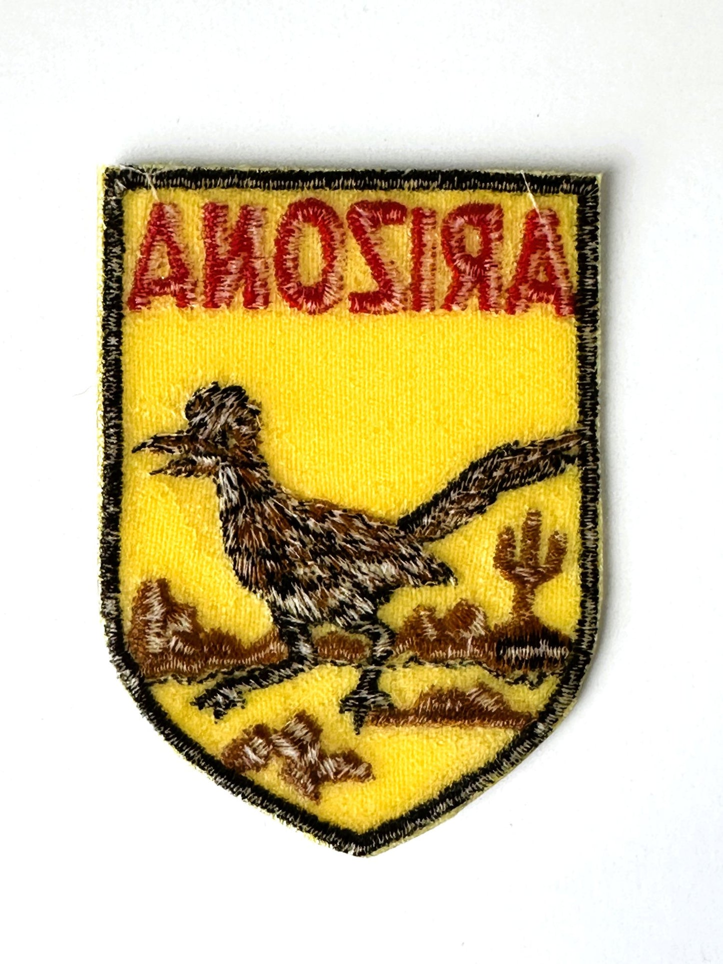 Arizona Road Runner State Bird Vintage Travel Patch