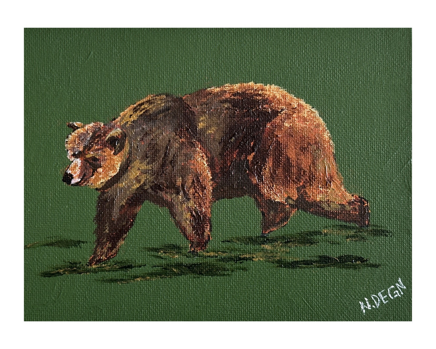 Wyoming Grizzly Bear Painting Giclee Art Print