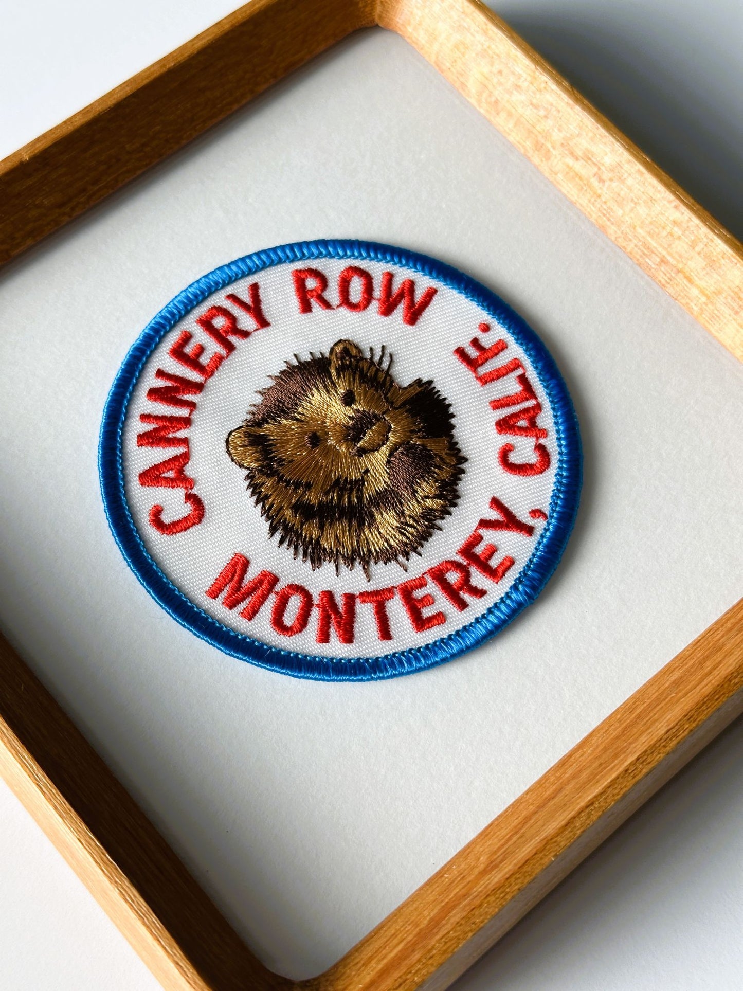 California Monterey Cannery Row Vintage Framed Travel Patch