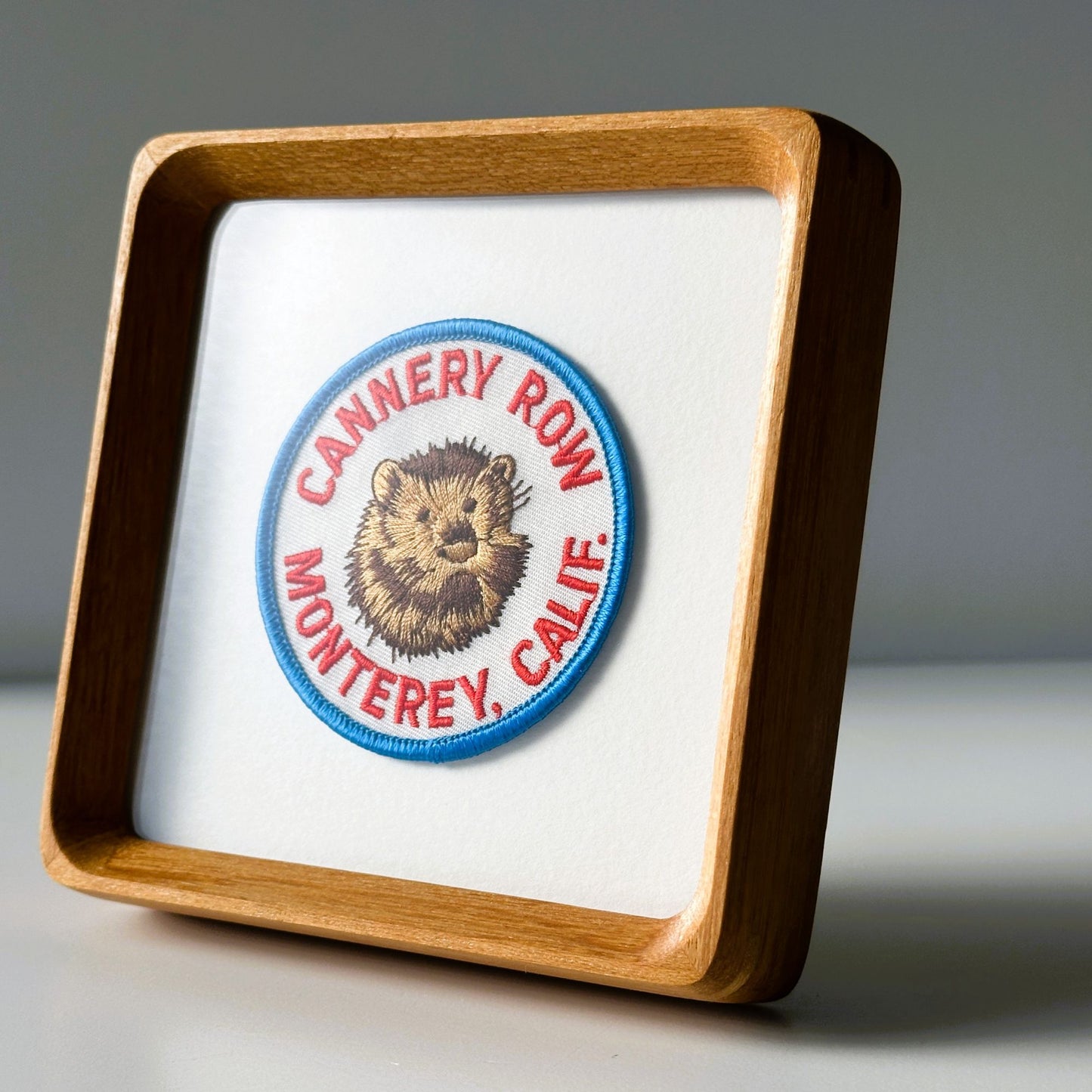California Monterey Cannery Row Vintage Framed Travel Patch