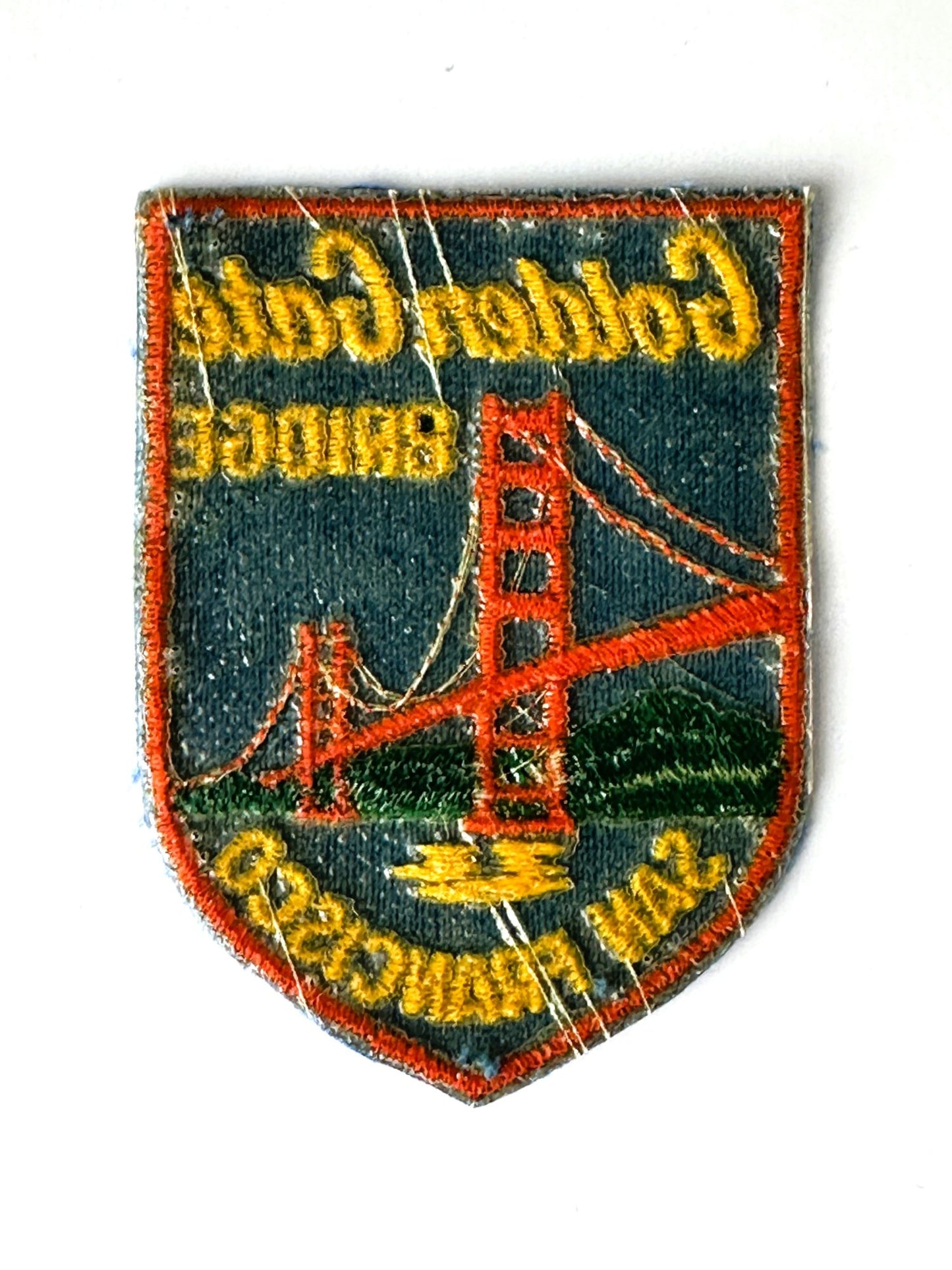 California San Francisco Golden Gate Bridge Vintage Patch