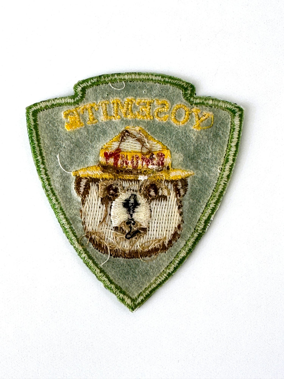 California Yosemite National Park Arrowhead Smokey the Bear Vintage Patch