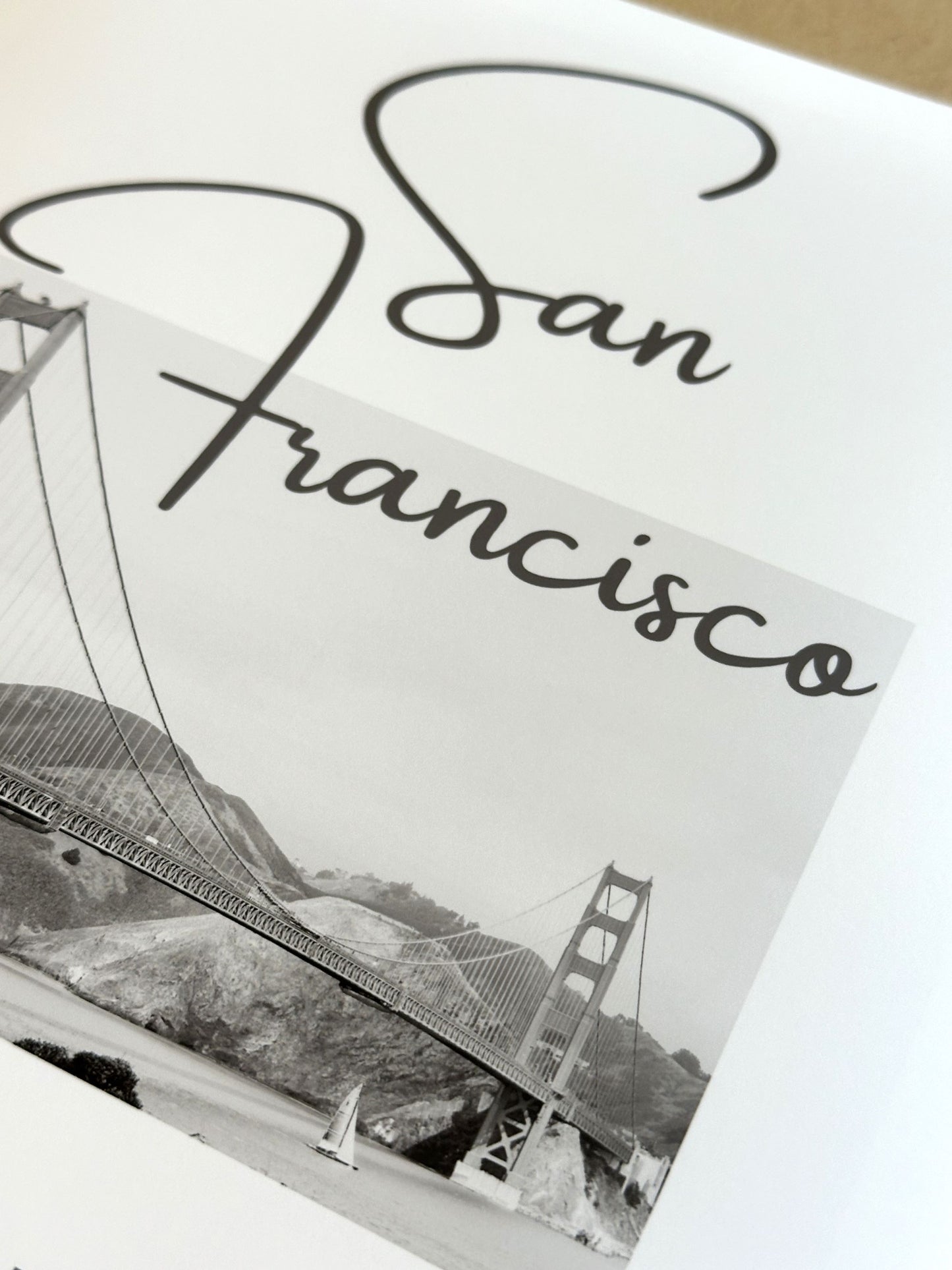 California San Francisco Golden Gate Bridge Giclee Travel Print