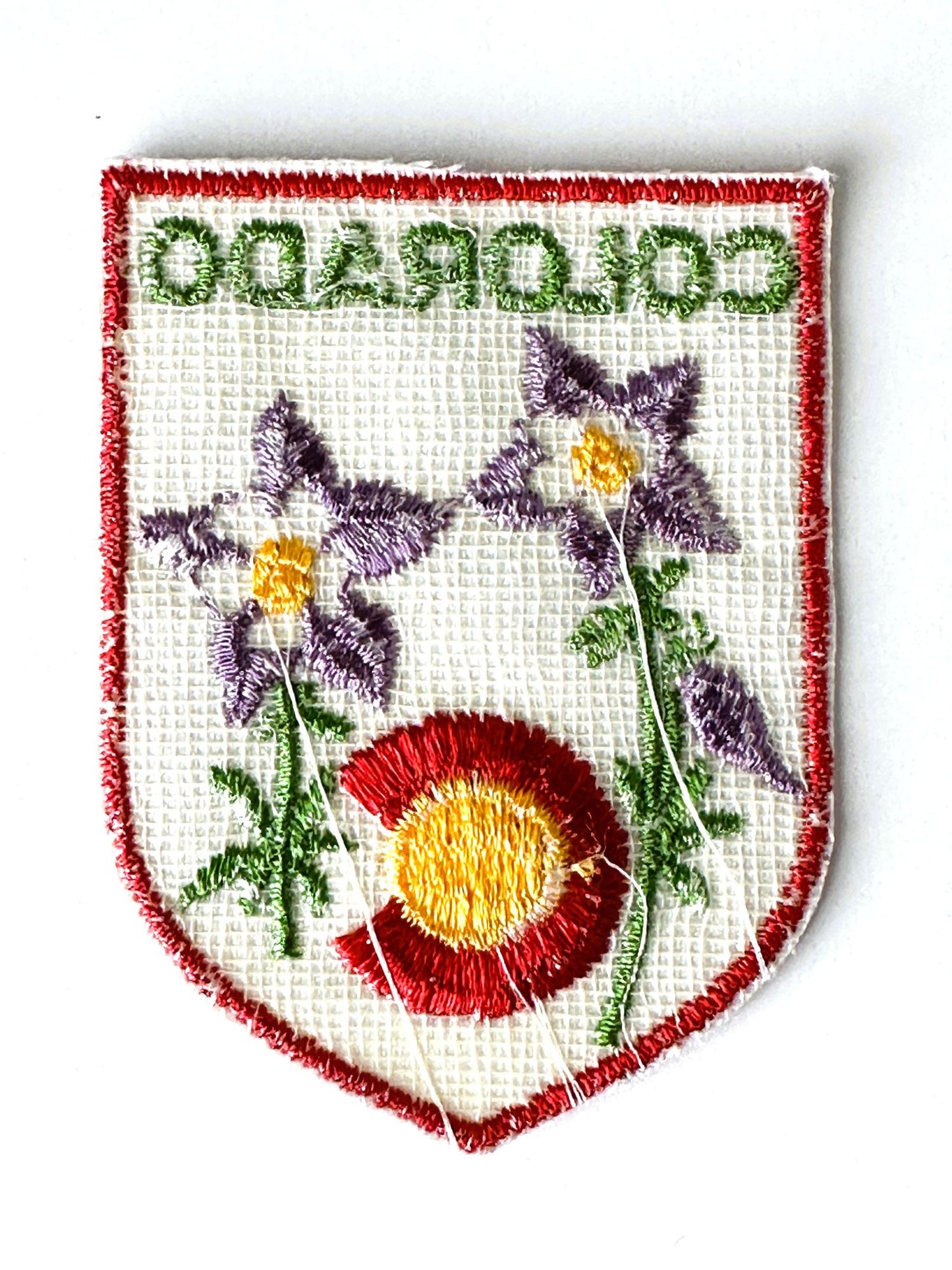 Colorado State Flowers Vintage Travel Patch