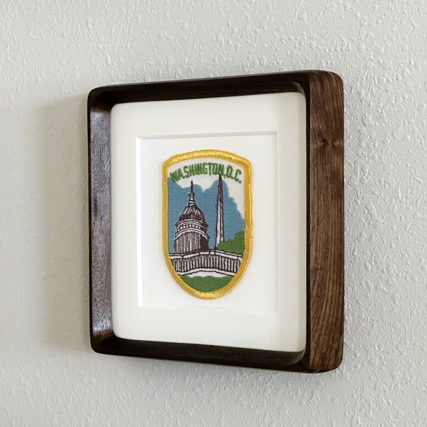 DC Washington Monument National Mall Framed Vintage Travel Patch