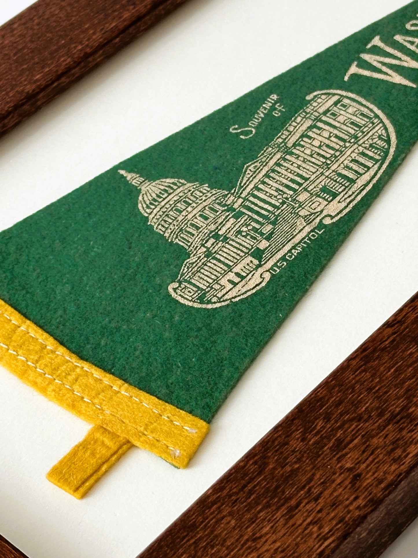 DC Washington Capitol Small Framed Vintage Pennant