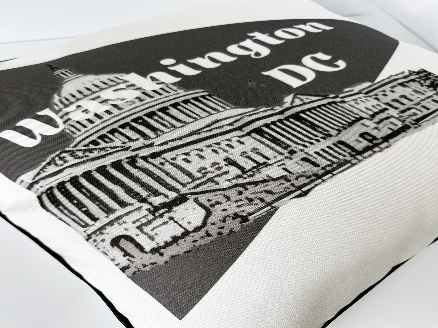 DC Washington Pennant Design Throw Pillow