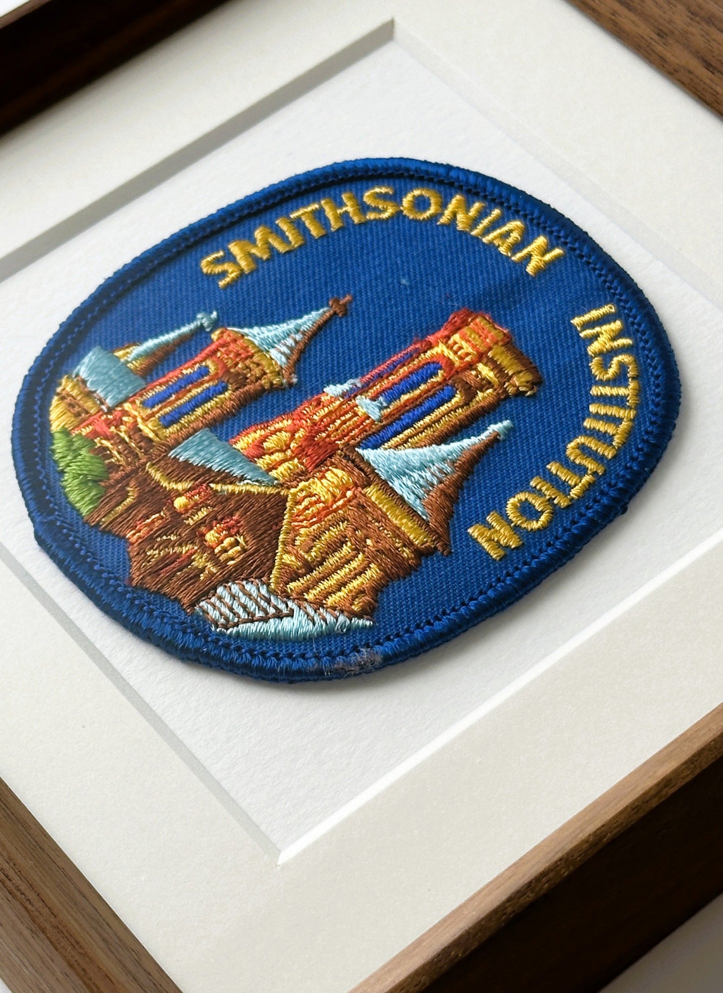 DC Washington Smithsonian National Mall Framed Vintage Travel Patch
