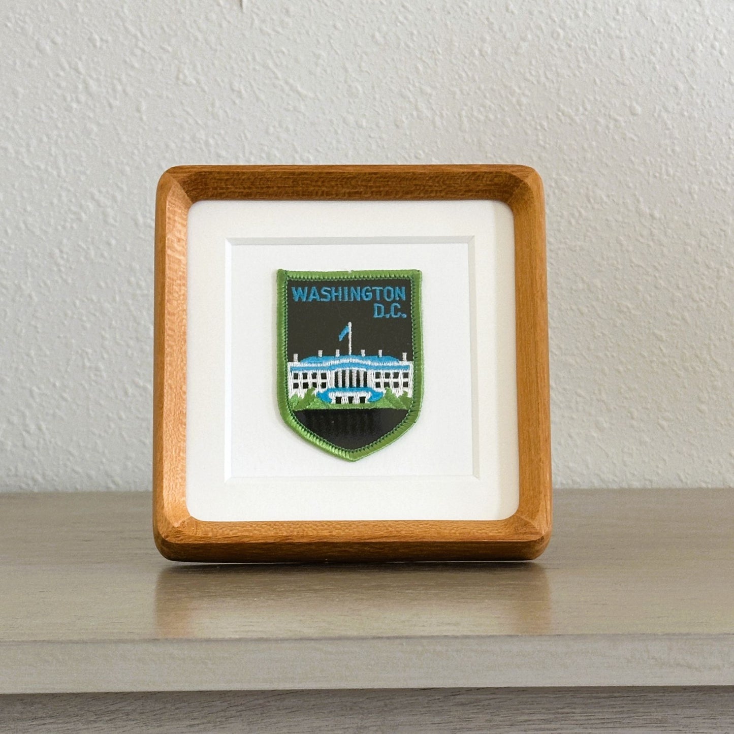 DC White House Vintage Framed Travel Patch, Washington DC