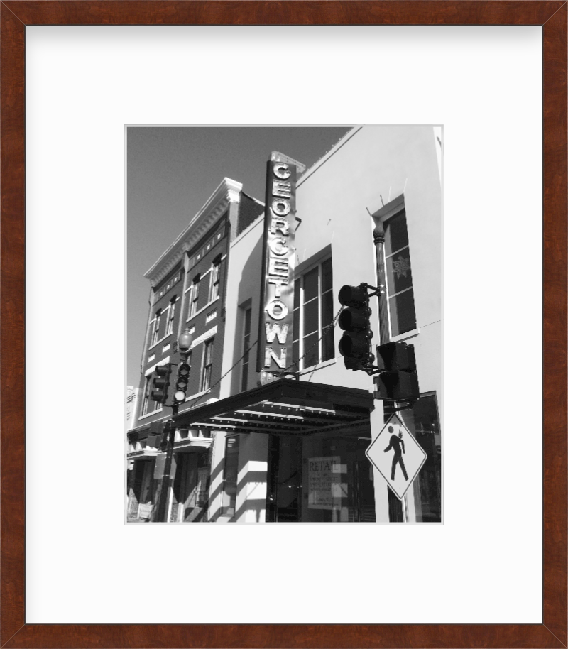DC Washington DC Georgetown Sign Giclee Travel Print