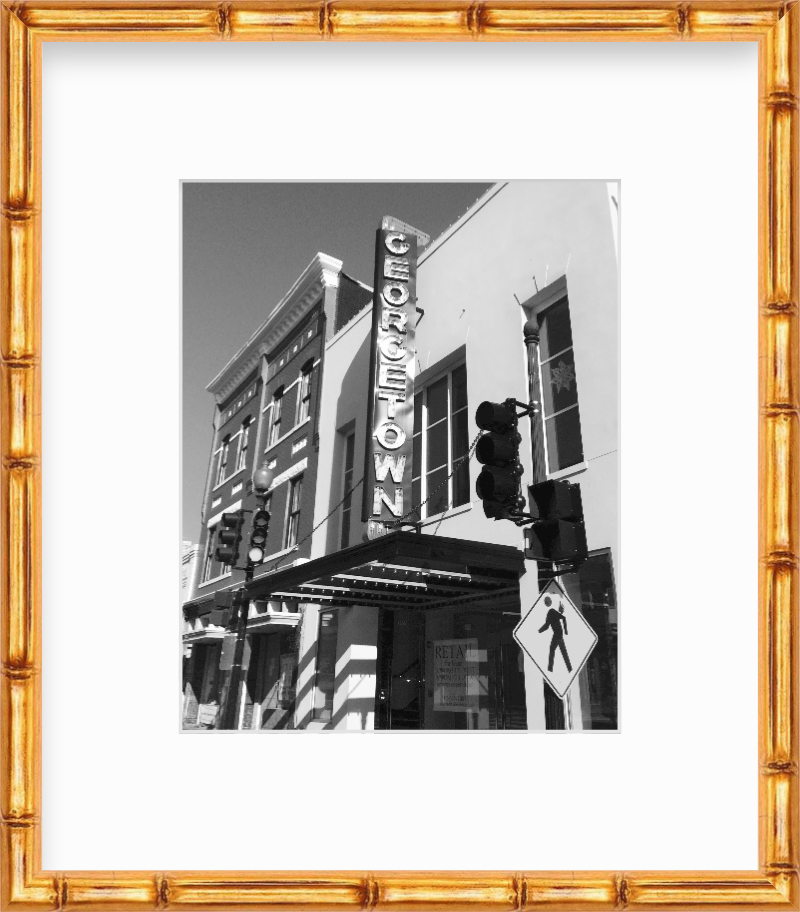 DC Washington DC Georgetown Sign Giclee Travel Print