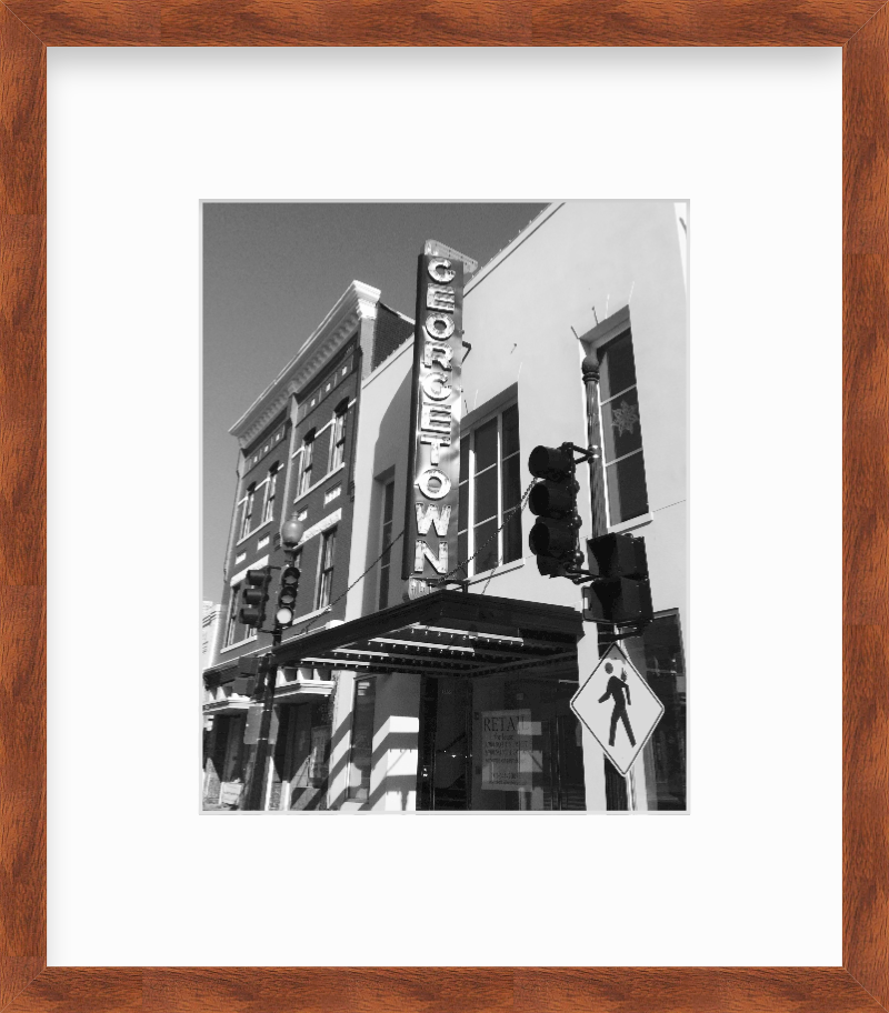 DC Washington DC Georgetown Sign Giclee Travel Print