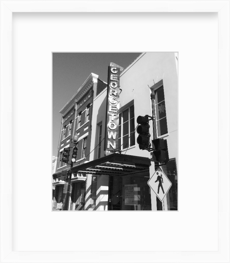 DC Washington DC Georgetown Sign Giclee Travel Print