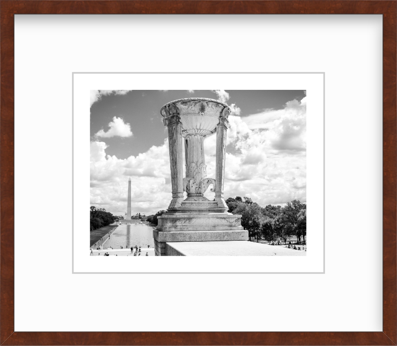 DC Washington DC Marble Tripod at the Lincoln Memorial Giclee Travel Print