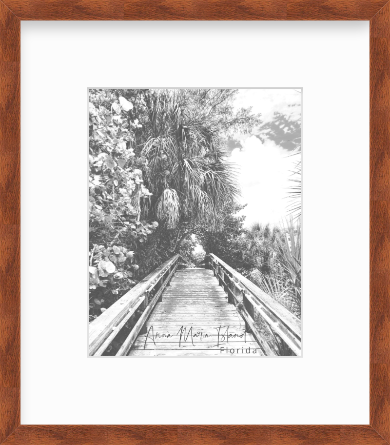 Florida Anna Maria Island Beach Walkway Giclee Travel Print