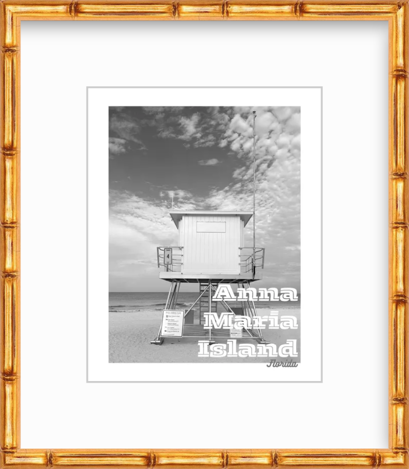 Florida Anna Maria Island Tower 4 Lifeguard Station Giclee Travel Print
