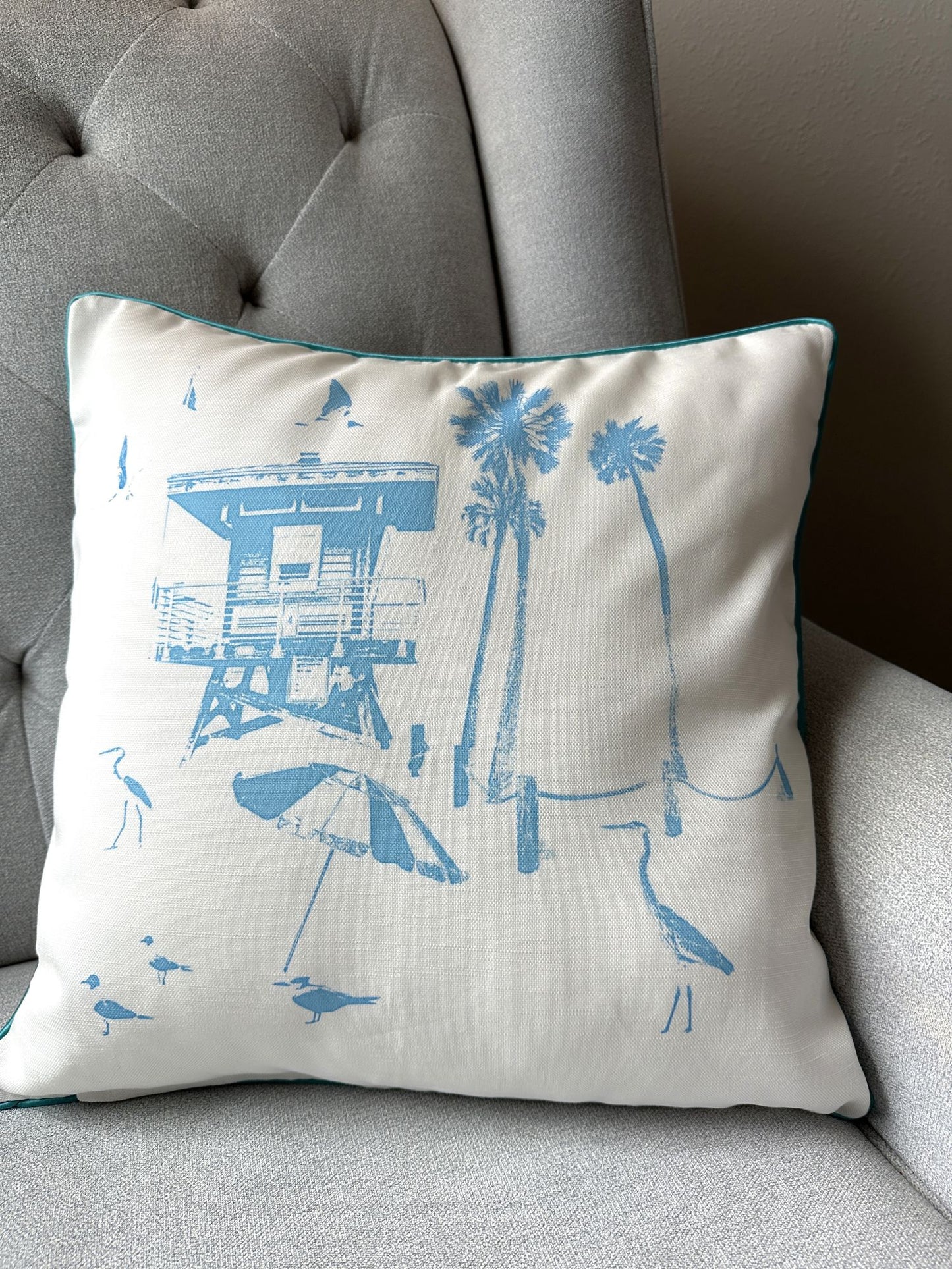 Florida Anna Maria Island Design Throw Pillow