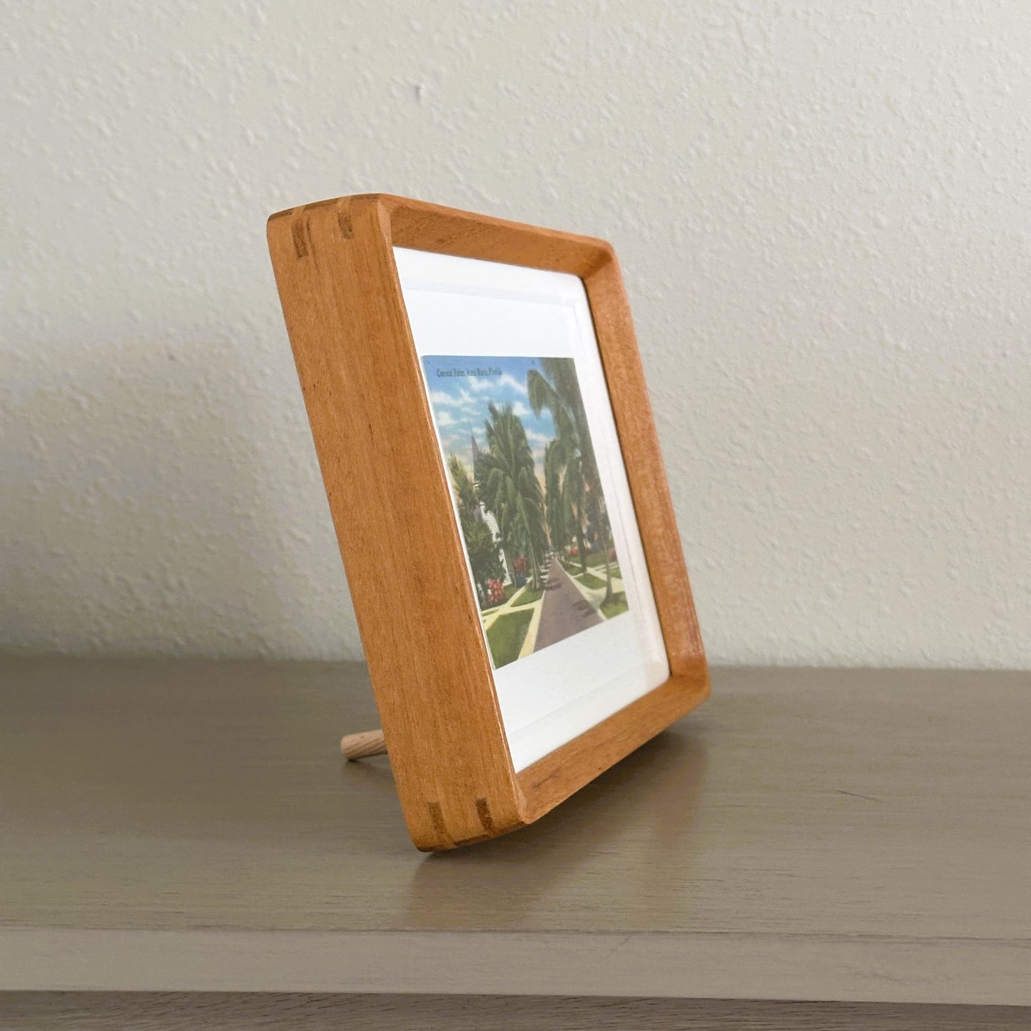 Florida Anna Maria Island Pine Ave Framed Vintage Postcard
