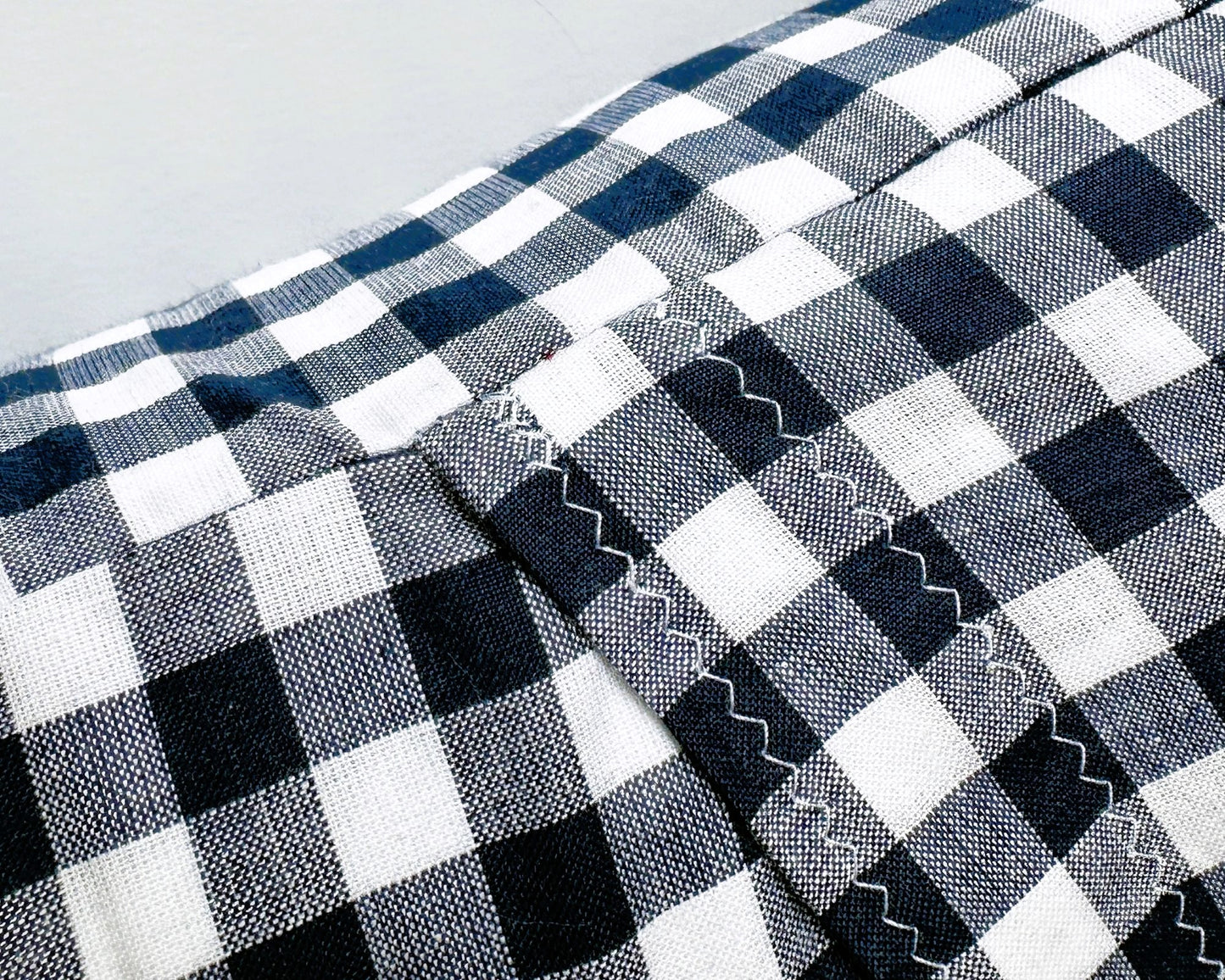 Florida Clearwater Vintage Blue Pennant on New Woven Plaid Throw Pillow