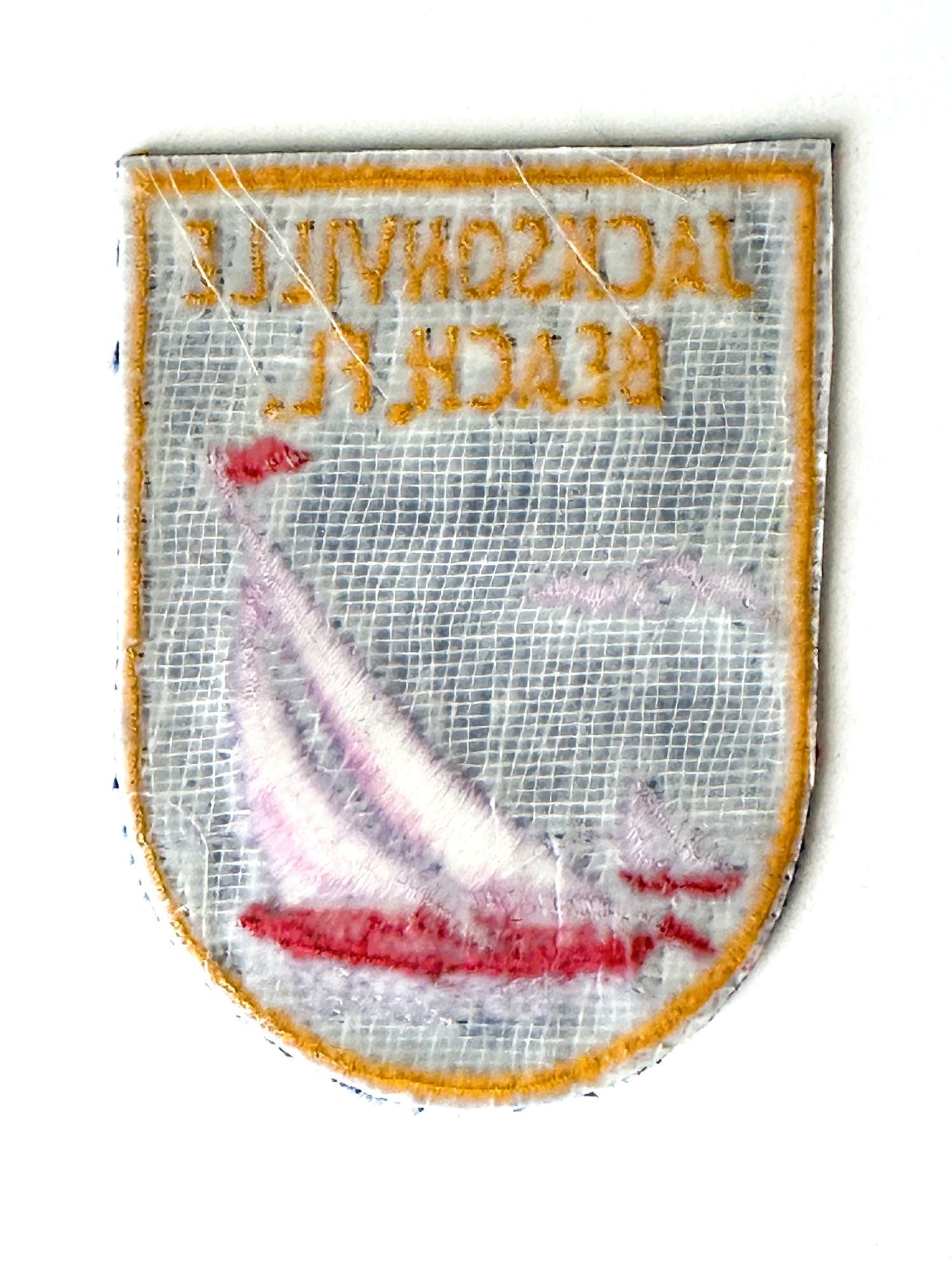 Florida Jacksonville Beach Sailboat Vintage Patch
