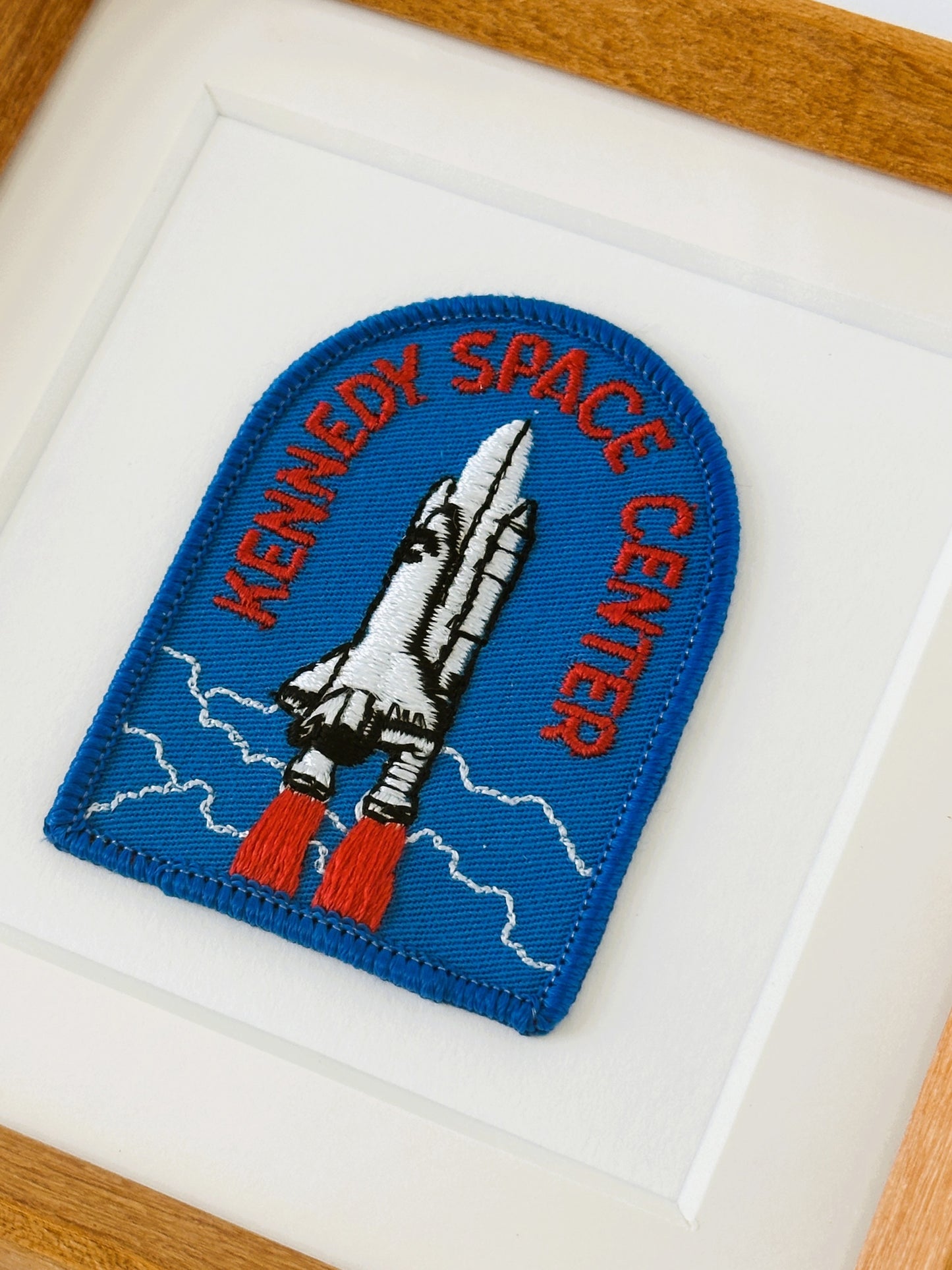 Florida Kennedy Space Center Vintage Framed Travel Patch