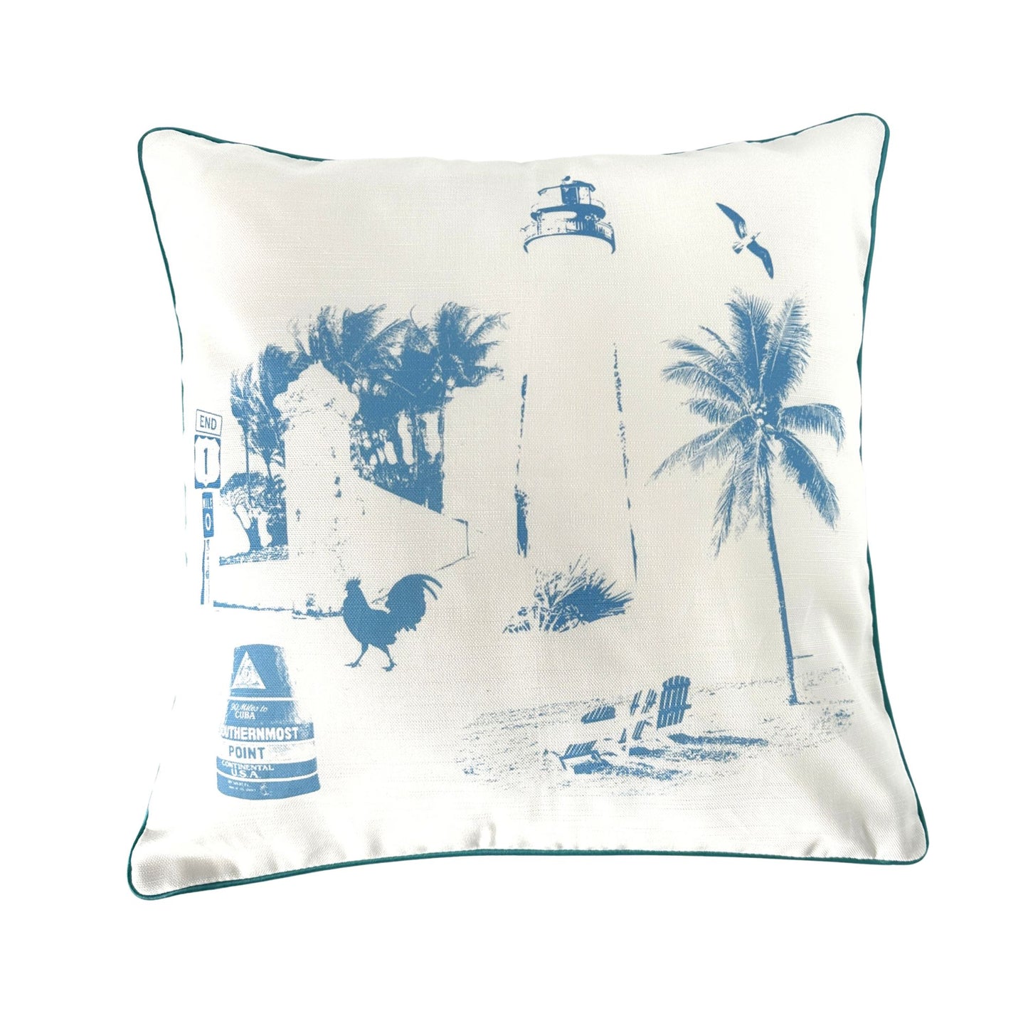 Florida Key West Design Throw Pillow