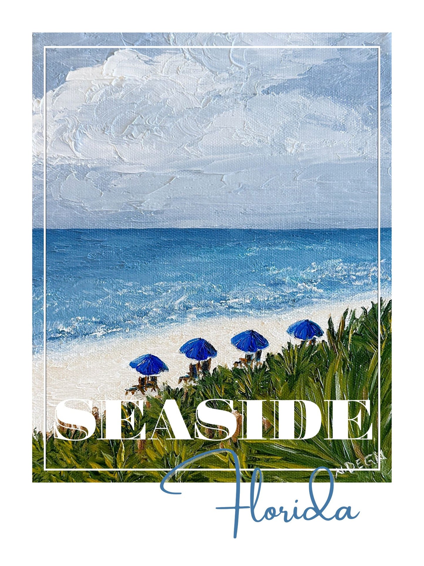 Florida Seaside Beach Giclee Art Print