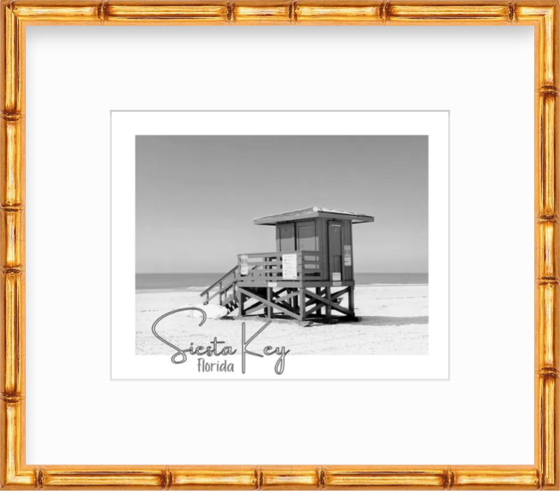 Florida Siesta Key Lifeguard Station Giclee Travel Print