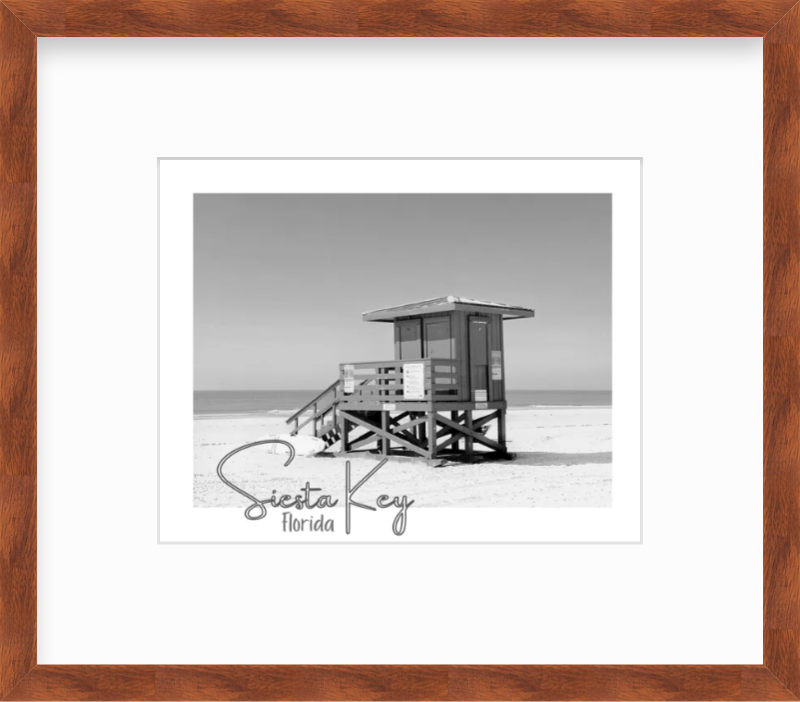 Florida Siesta Key Lifeguard Station Giclee Travel Print