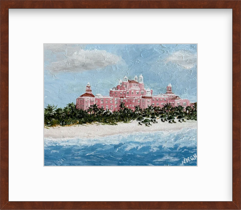Florida St. Pete Beach Don Cesar Art Giclee Travel Print