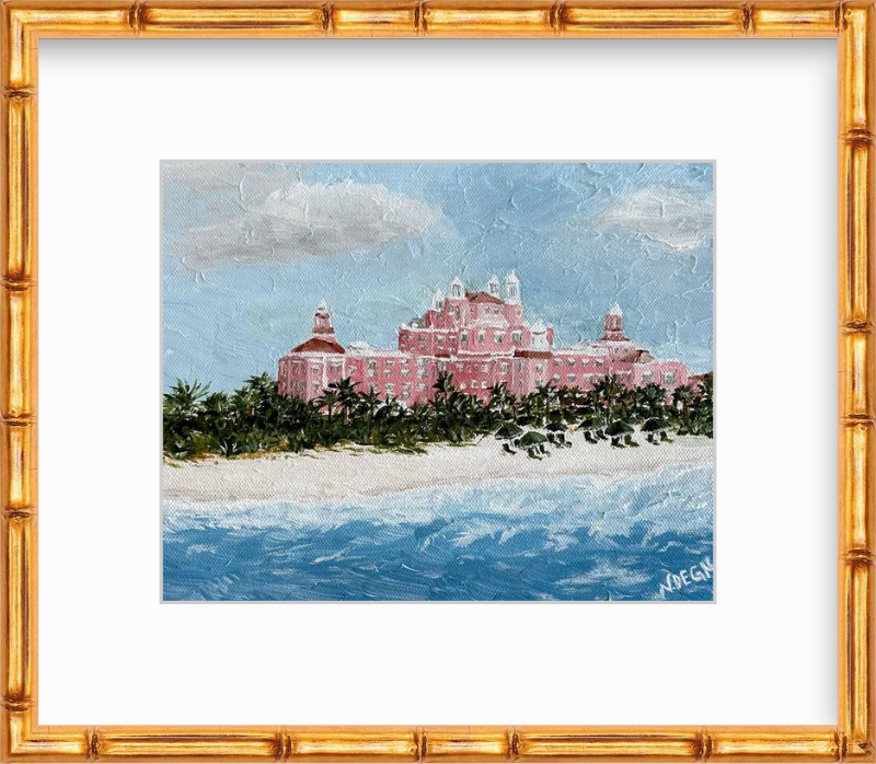 Florida St. Pete Beach Don Cesar Art Giclee Travel Print