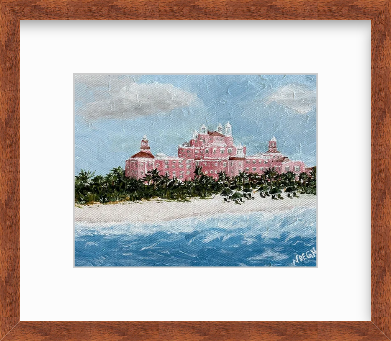 Florida St. Pete Beach Don Cesar Art Giclee Travel Print