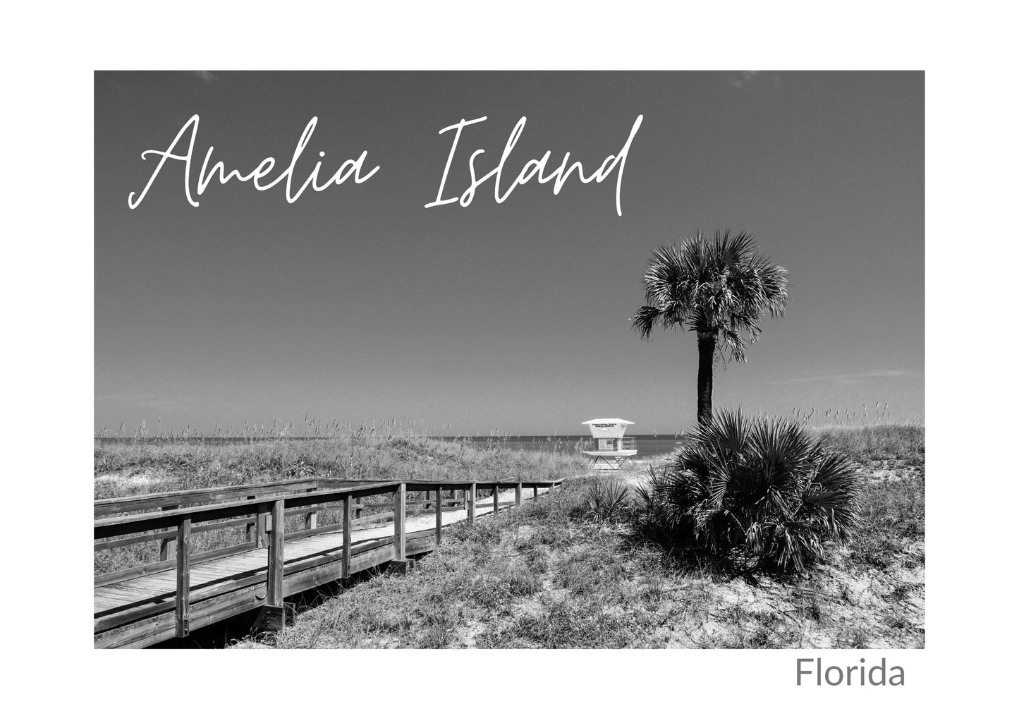 Florida Amelia Island Main Beach Giclee Travel Print