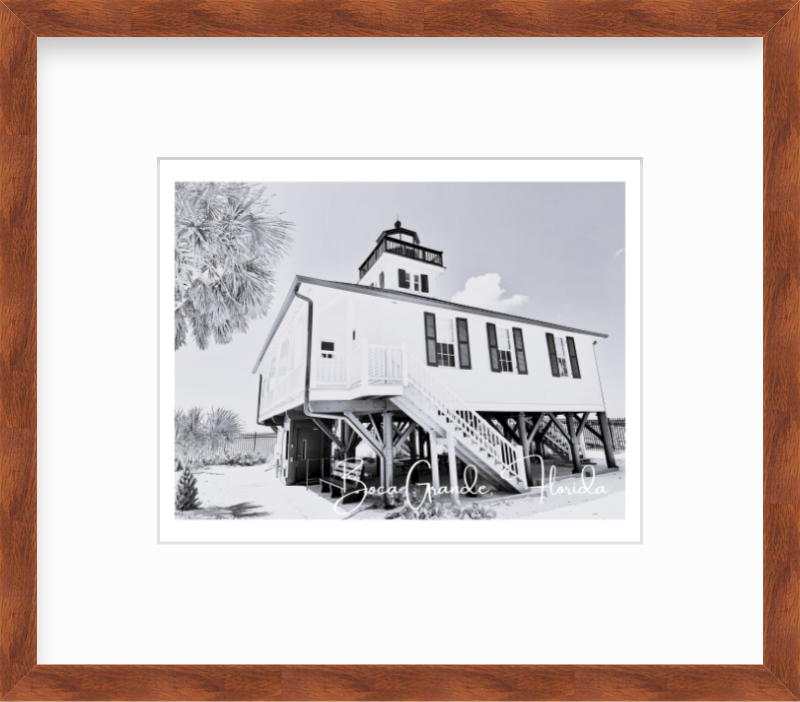 Florida Boca Grande Lighthouse Giclee Travel Print