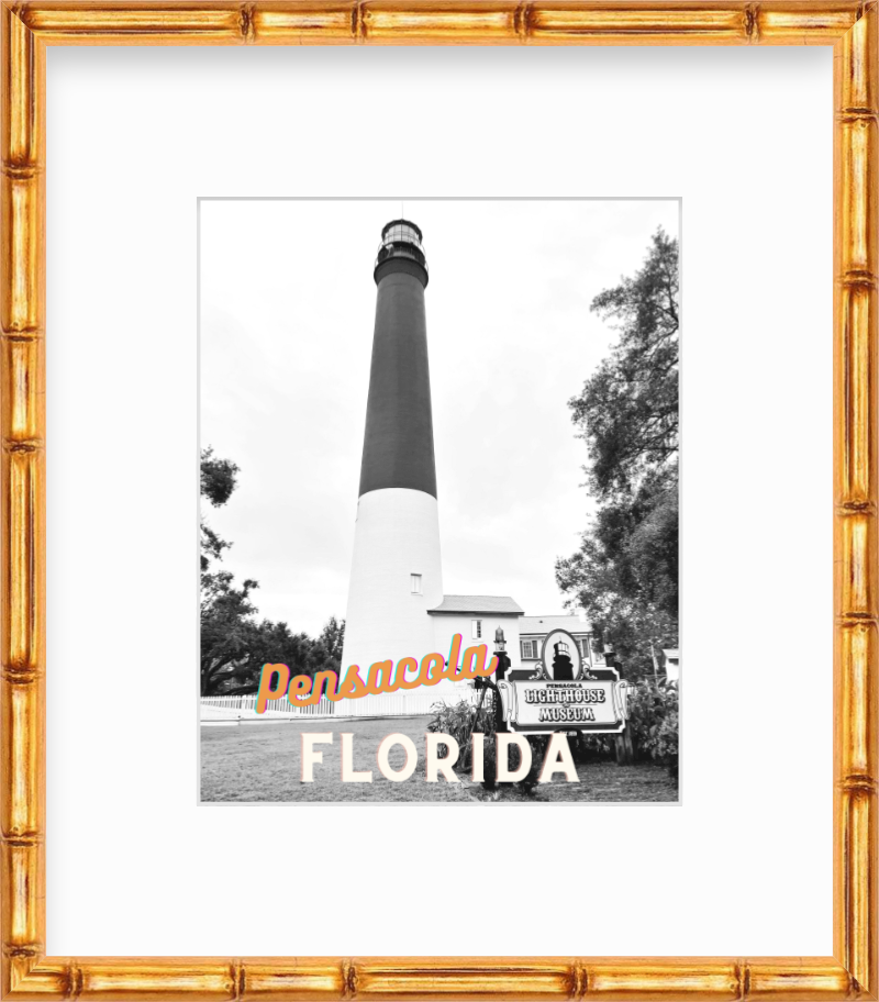 Florida Pensacola Lighthouse Giclee Travel Print