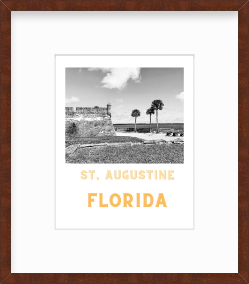 Florida St. Augustine Fort Giclee Travel Print