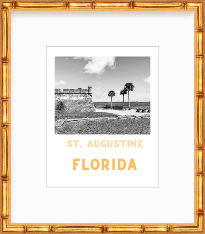 Florida St. Augustine Fort Giclee Travel Print