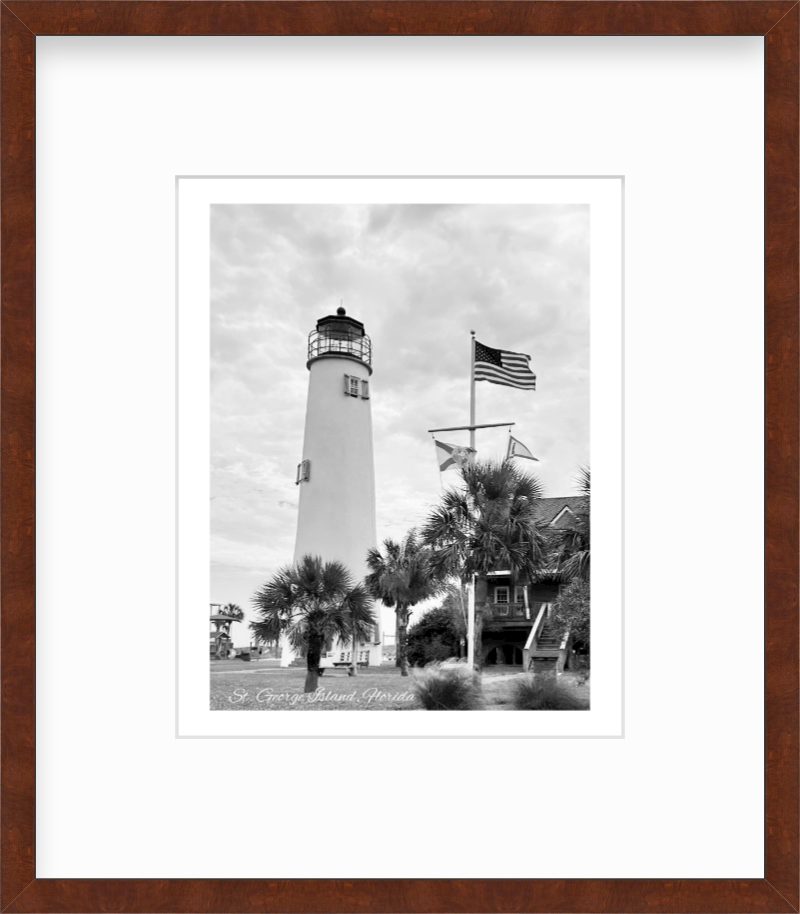 Florida St. George Island Lighthouse Giclee Travel Print