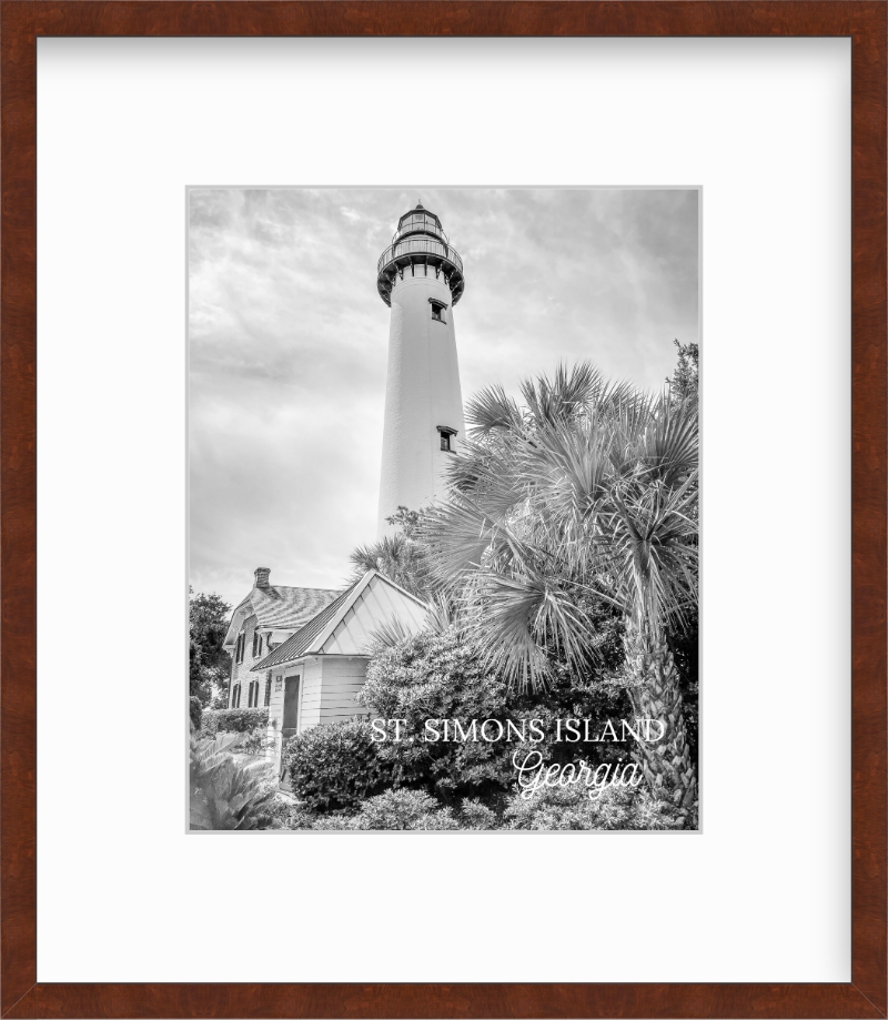 Georgia St. Simons Island Lighthouse Giclee Travel Print