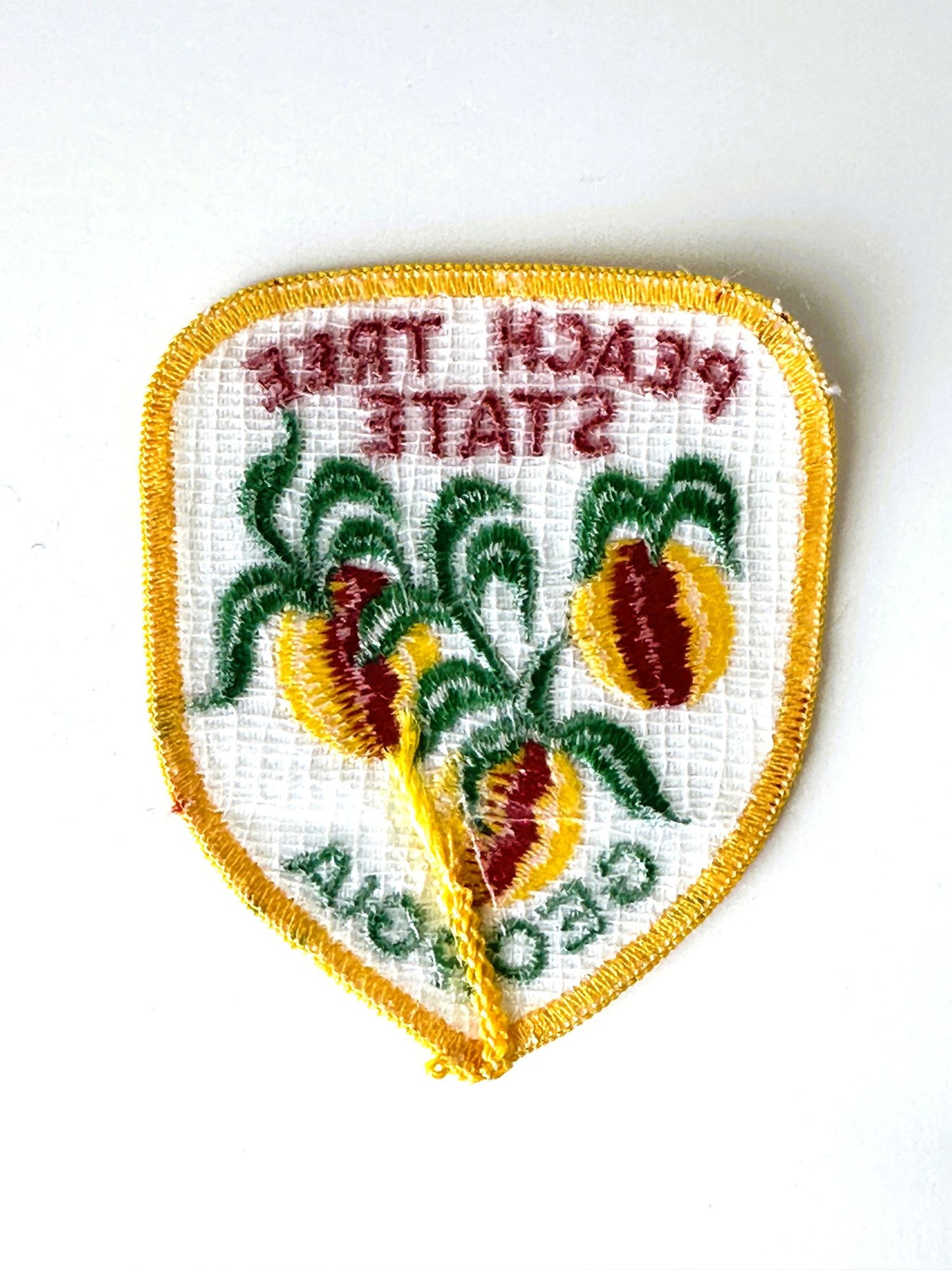 Georgia The Peach Tree State Large Vintage Patch